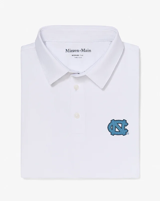 men's textured polo shirts-White Solid