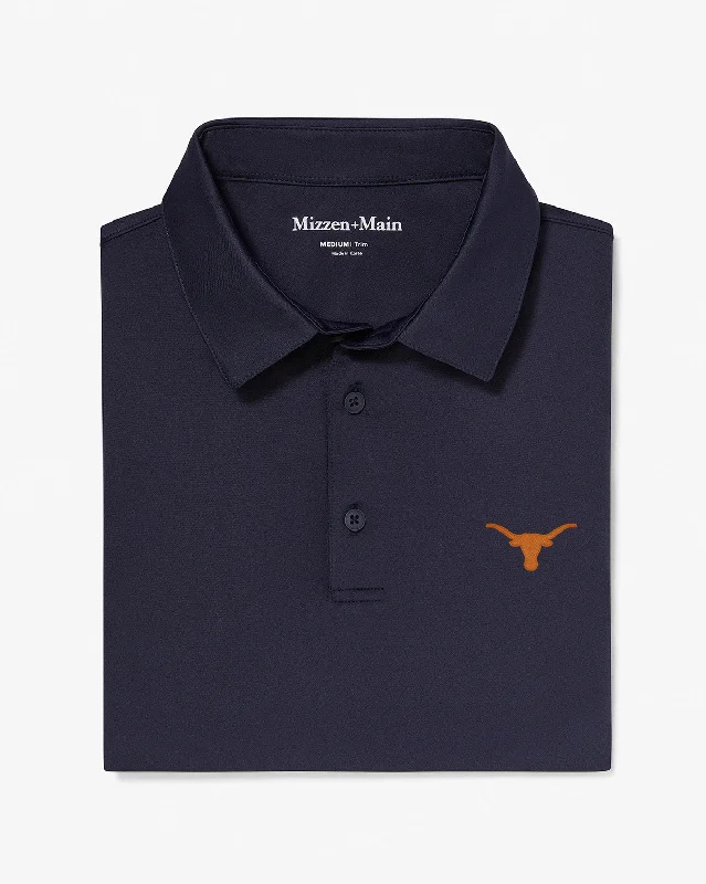 men's essential polo shirts-Navy Solid