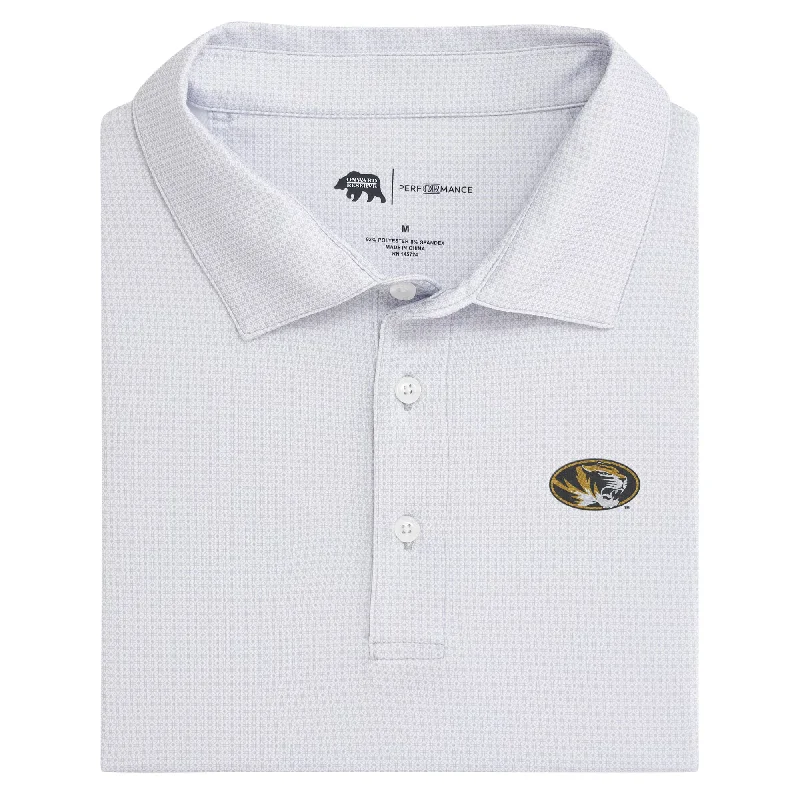 men's solid color polo shirts-Missouri Range Printed Performance Polo