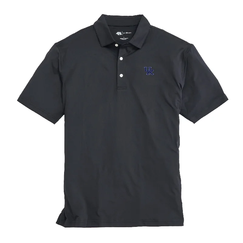 men's streetwear polo shirts-Solid Kentucky Performance Polo