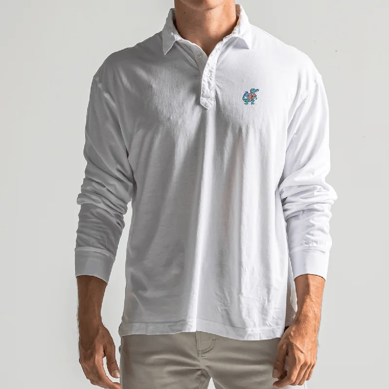 men's home wear polo shirts-Florida Perry Long Sleeve Polo