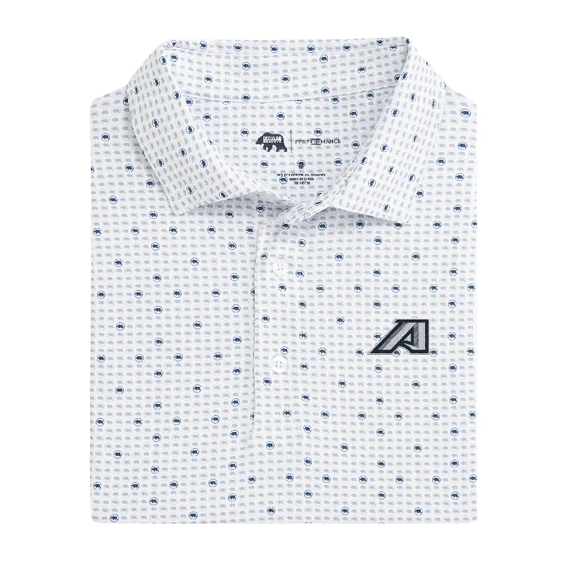 men's summer polo shirts-Augusta Tour Logo Printed Performance Polo