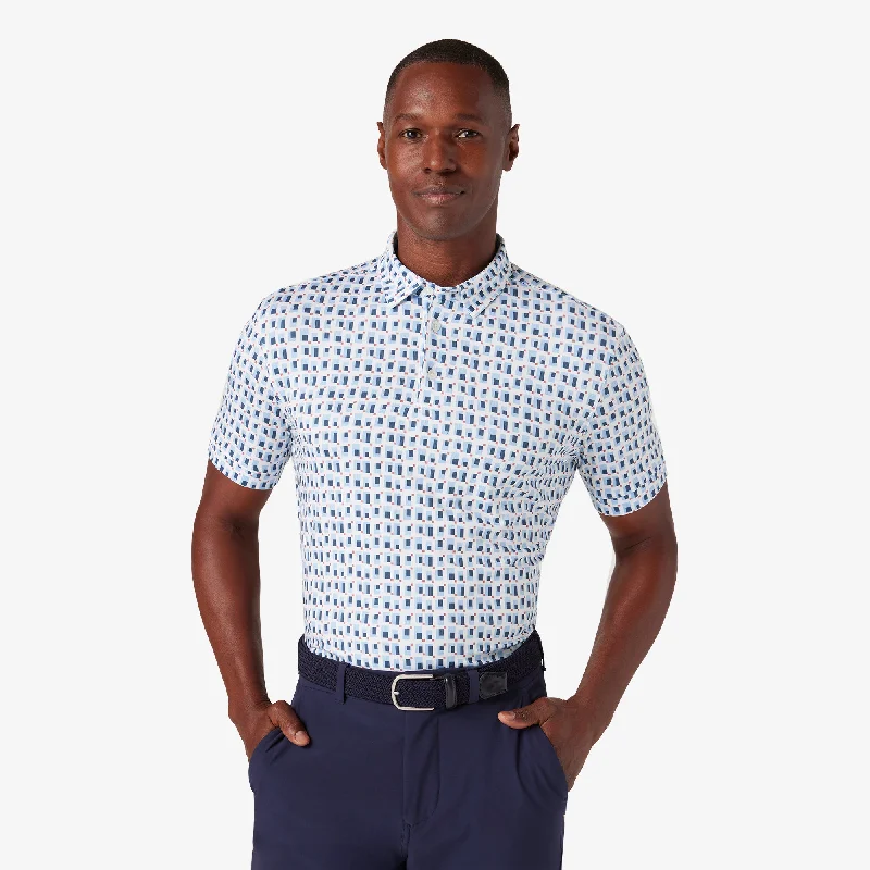 men's sophisticated polo shirts-Patriot Print