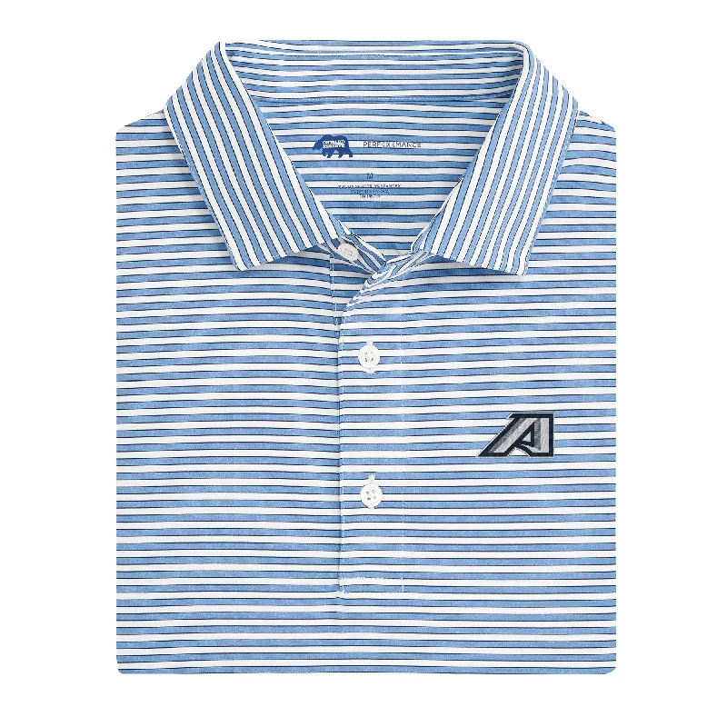 men's winter polo shirts-Mulligan Stripe Augusta Performance Polo