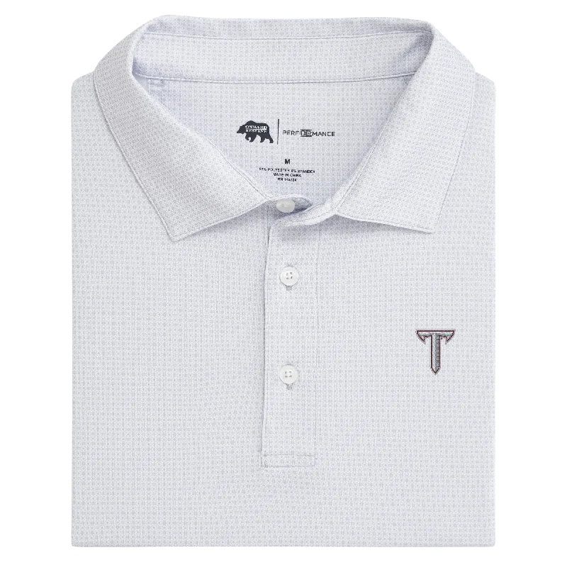 men's eco-friendly polo shirts-Troy Range Printed Performance Polo