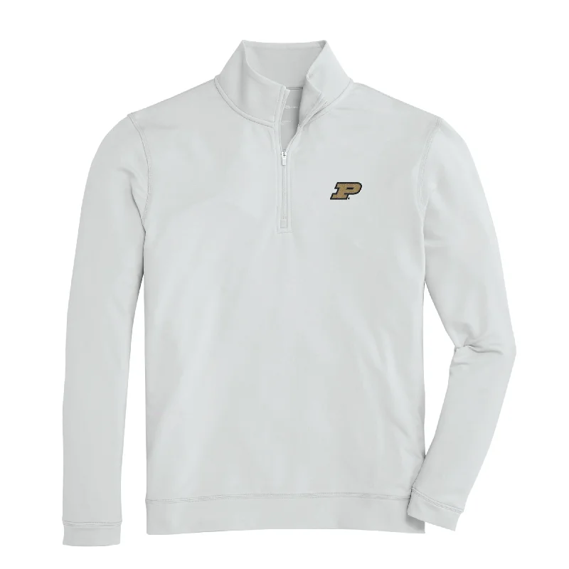 men's golf polo shirts-Purdue Flow Performance Pullover