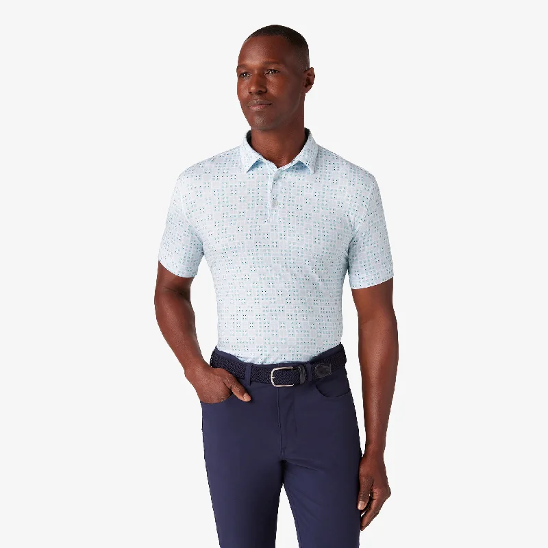 men's moisture-wicking polo shirts-Nile Blue Gradient