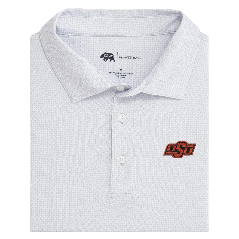 men's high-quality polo shirts-Oklahoma State Range Printed Performance Polo