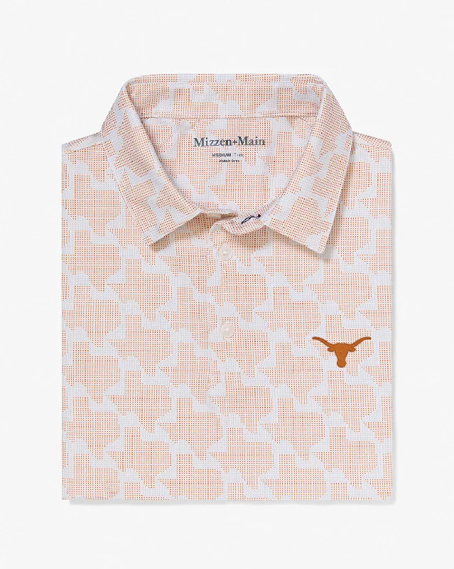 men's warm polo shirts-Burnt Orange Lonestar State