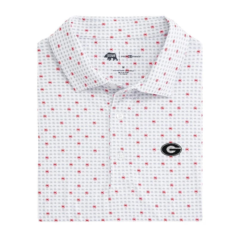 men's long sleeve polo shirts-Super G Tour Logo Printed Performance Polo