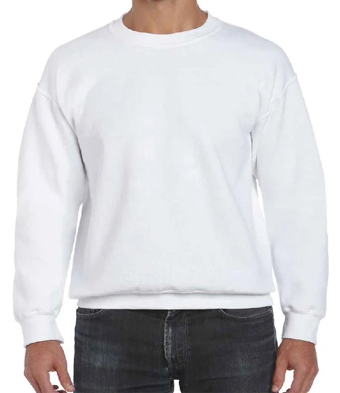 men's sports sweatshirts-Gildan DryBlend® Sweatshirt | White