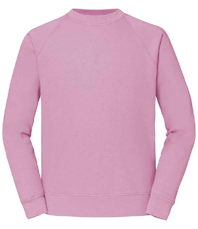 men's cozy sweatshirts-Fruit of the Loom Classic Raglan Sweatshirt | Light Pink