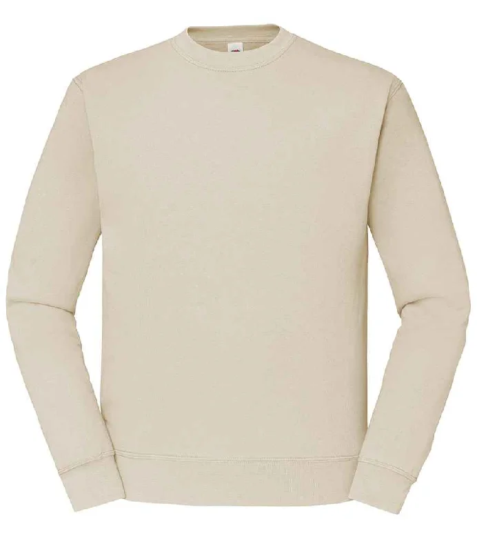 men's all-season sweatshirts-Fruit of the Loom Classic Drop Shoulder Sweatshirt | Natural