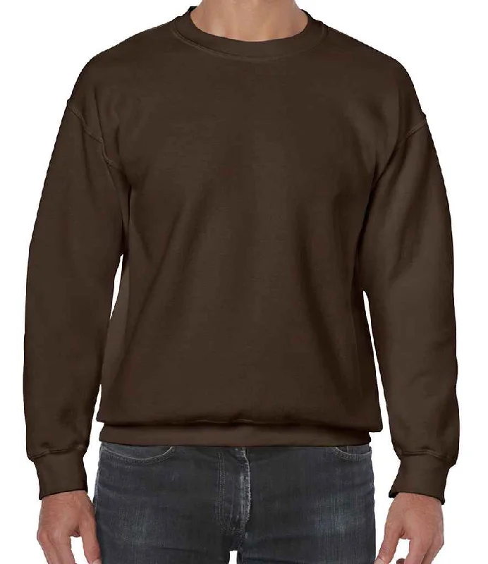 men's fleece sweatshirts-Gildan Heavy Blend™ Sweatshirt | Dark Chocolate