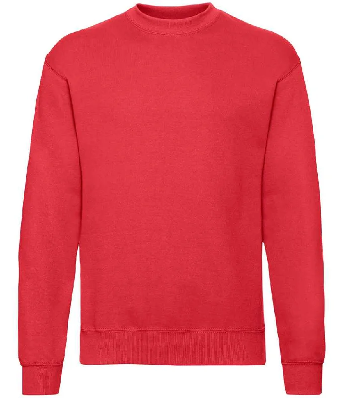 men's luxury sweatshirts-Fruit of the Loom Classic Drop Shoulder Sweatshirt | Red