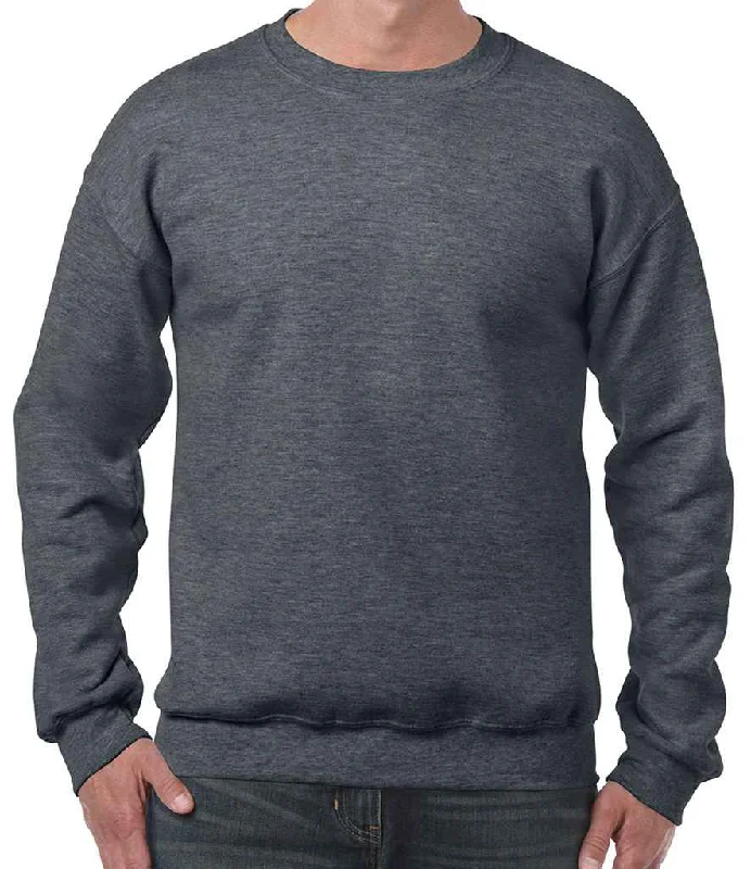 men's zip-up sweatshirts-Gildan Heavy Blend™ Sweatshirt | Dark Heather