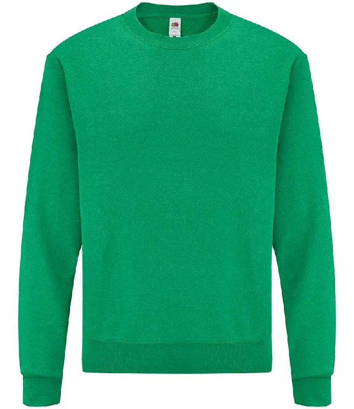 men's durable sweatshirts-Fruit of the Loom Classic Drop Shoulder Sweatshirt | Heather Green