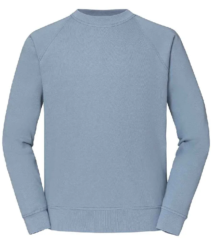 men's bold sweatshirts-Fruit of the Loom Classic Raglan Sweatshirt | Mineral Blue