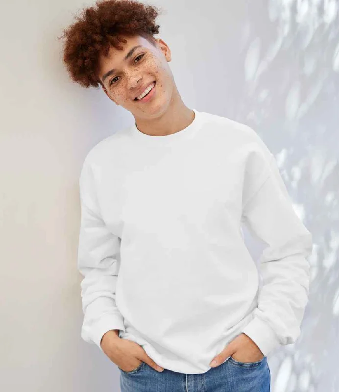 men's comfortable sweatshirts-Gildan SoftStyle® Midweight Crew Neck Sweatshirt | White