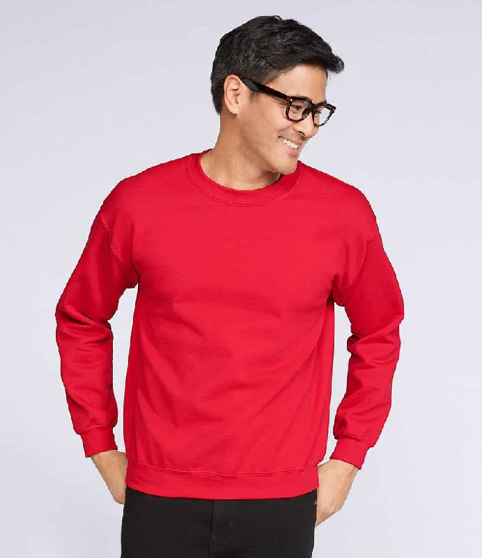 men's heavy sweatshirts-Gildan Heavy Blend™ Sweatshirt | Red