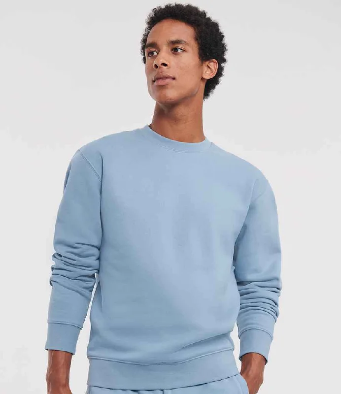 men's adventure sweatshirts-Russell Authentic Sweatshirt | Mineral Blue