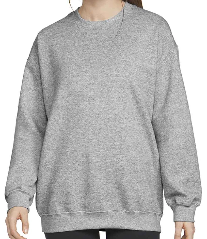 men's fashion sweatshirts-Gildan SoftStyle® Midweight Crew Neck Sweatshirt | Sport Grey