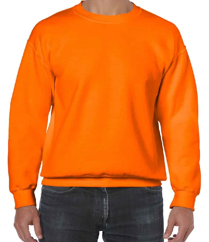 men's moisture-wicking sweatshirts-Gildan Heavy Blend™ Sweatshirt | S Orange