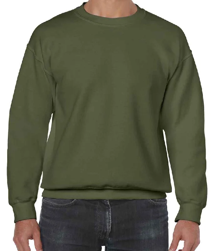 men's functional sweatshirts-Gildan Heavy Blend™ Sweatshirt | Military Green