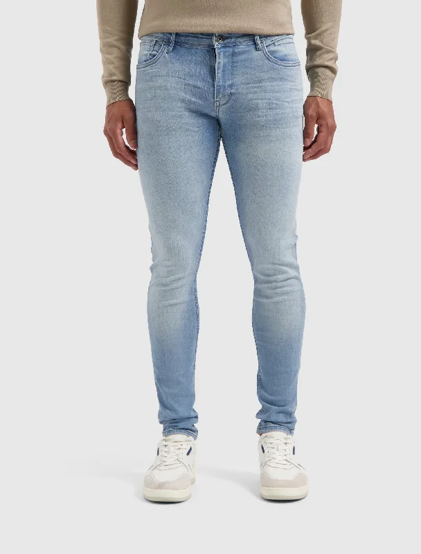 men's hunting pants-The Jone Skinny Fit Jeans | Denim Light Blue