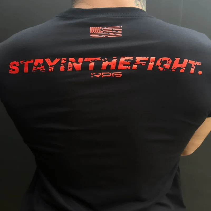 men's vintage t-shirts-MEN'S RPG "STAY IN THE FIGHT" FURY TEE