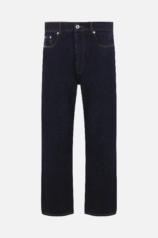 men's jogger pants-straight-leg denim jeans