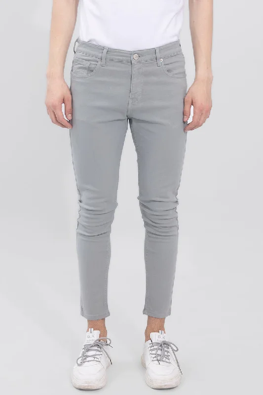 men's fishing trousers-Ricky Grey Skinny Jeans