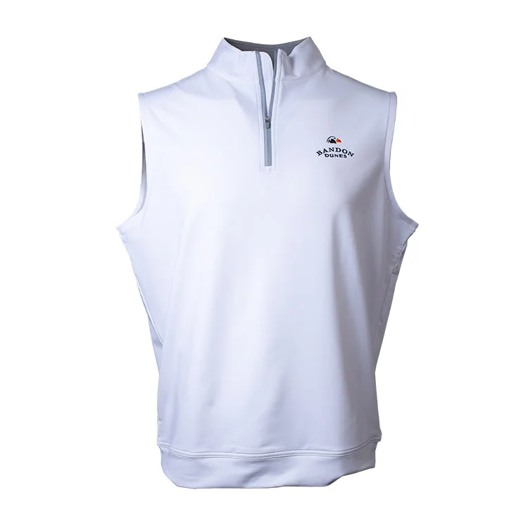 men's cycling vests-Galway Performance 1/4 Zip Vest- All Logos