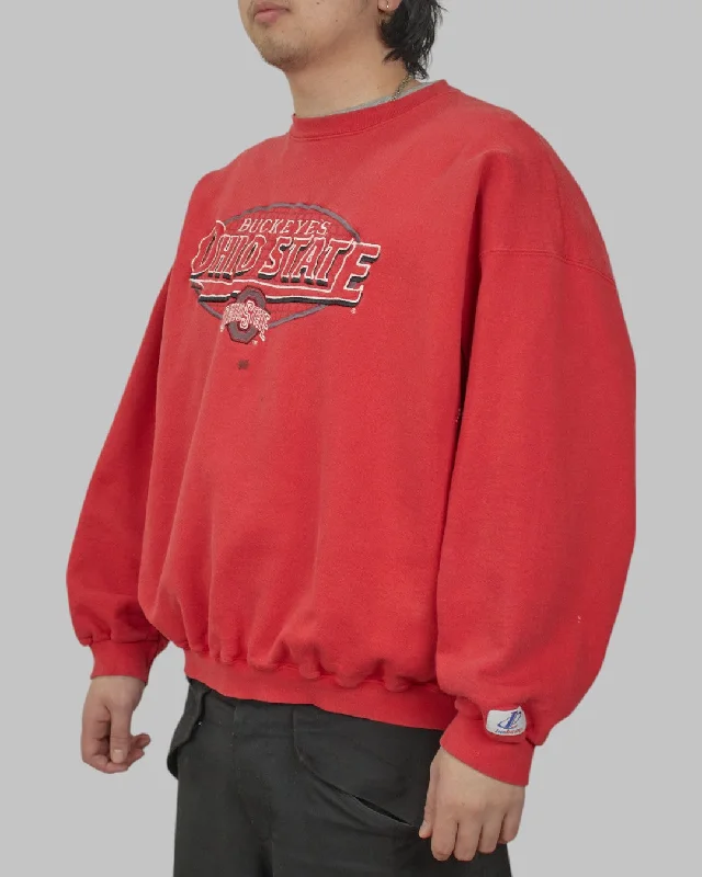 men's neutral color sweatshirts-(XL) 90s Ohio State Buckeyes