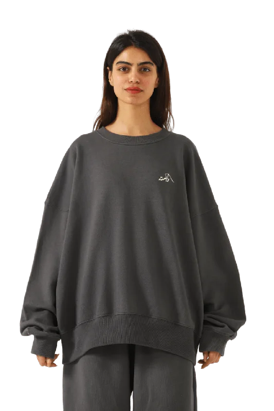 men's home wear sweatshirts-charcoal grey made in pak sweatshirt (v1)