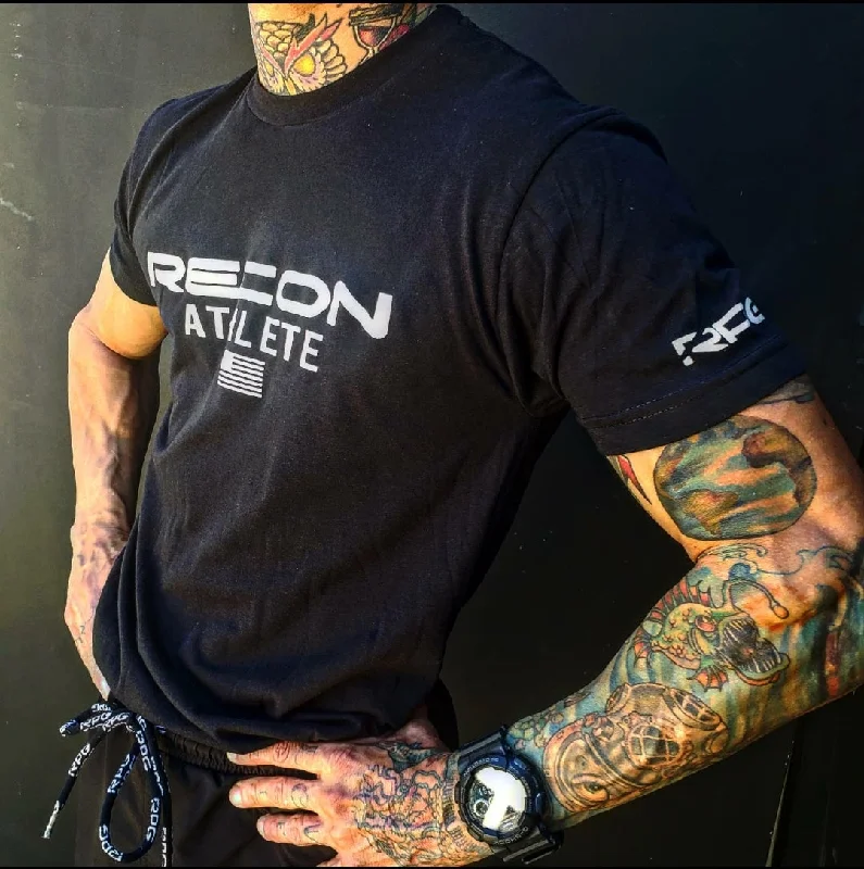 men's urban t-shirts-RECON PERFORMANCE ”ATHLETE SERIES” GRAPHIC TEE