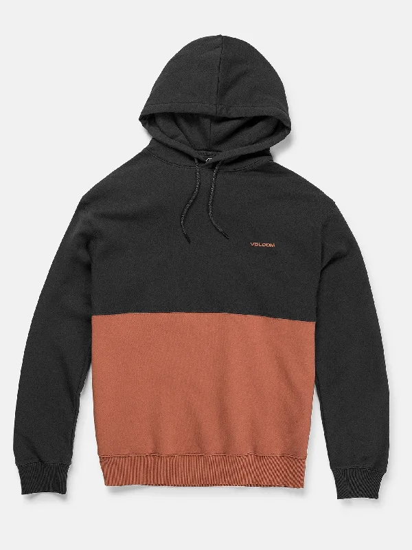 men's plain hoodies-Divided Hoodie - Rust