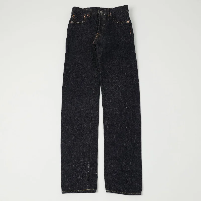 men's neutral color trousers-ONI 246-DIZR 20oz 'Dark Indigo Secret Denim' Relaxed Tapered Jean - One Wash