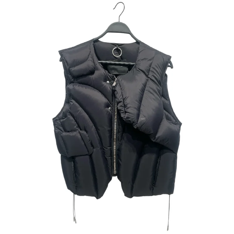 men's slim fit vests-HELIOT EMIL/Puffer Vest/XL/Nylon/BLK/Layered Down Puffer vest