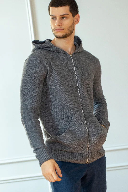 men's hunting hoodies-Zipper Hoodie For Men Pattern