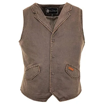 men's professional vests-Outback Trading Brown Arkansas Vest