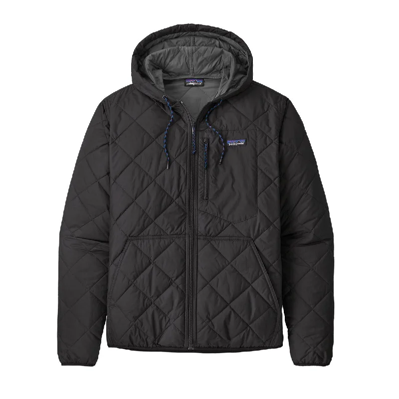 men's all-season jackets-Men's Diamond Quilted Bomber Hoody