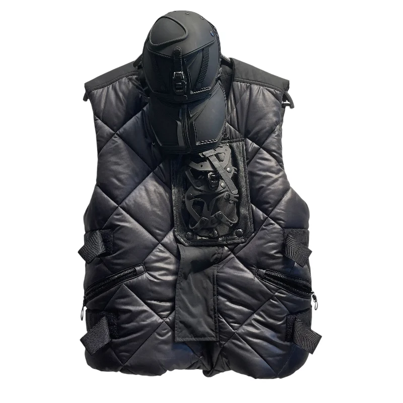 men's climbing vests-JUNYA WATANABE COMME des GARCONS MAN/Puffer Vest/L/Nylon/BLK/INNERRAUM