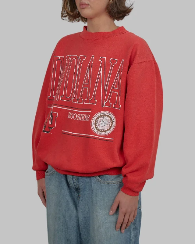 men's winter sweatshirts-(M) 90s University of Indiana Hoosiers