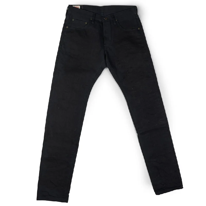 men's sleep pants-ONI 602 17oz Deep Indigo Regular Tapered Jean - Raw