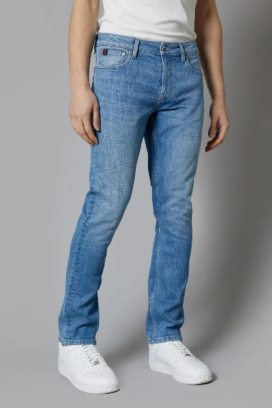 men's ankle pants-Alaska straight fit Jeans In Light Blue