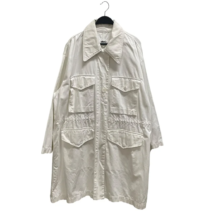 men's travel coats-MM6/Trench Coat/38/Cotton/WHT/