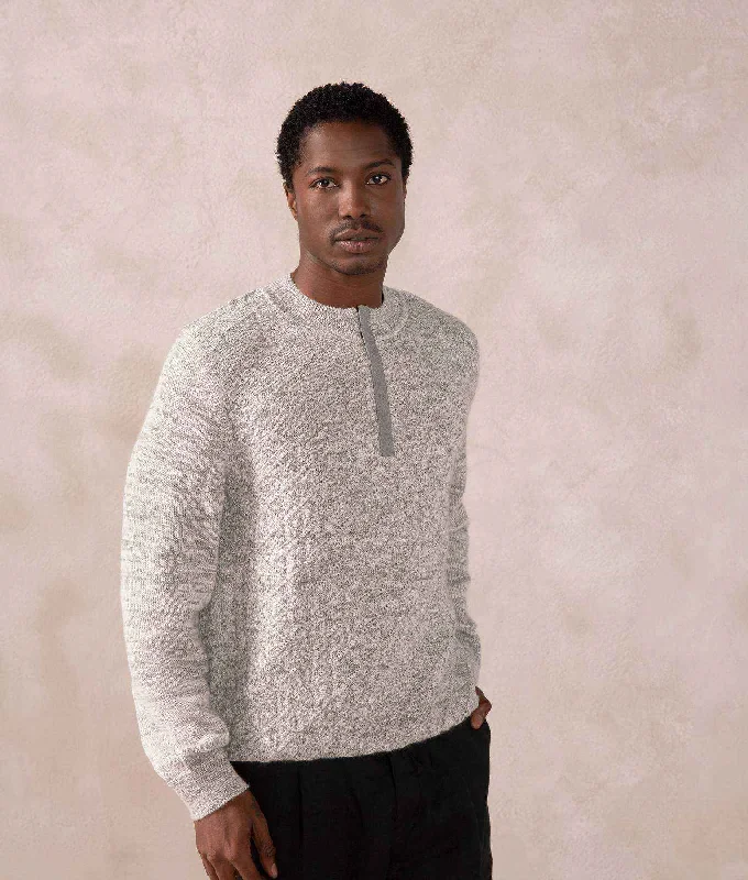 men's everyday sweaters-Half-Zip Ramsey Sweater