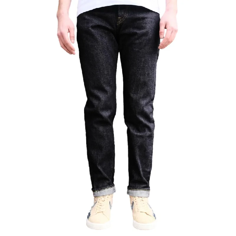 men's cotton pants-Momotaro "Classic" Selvedge Jeans (Tapered)