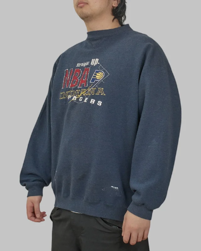 men's solid color sweatshirts-(XL) 90s Indiana Pacers